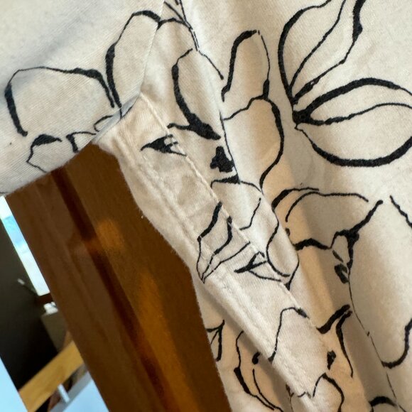 J. JILL WHITE BLACK & GREY A LINE TUNIC SZ L GOOD CONDITION - Picture 3 of 4